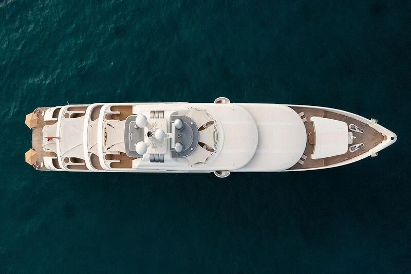 a close-up of a space ship aboard ROMEA Yacht for Sale