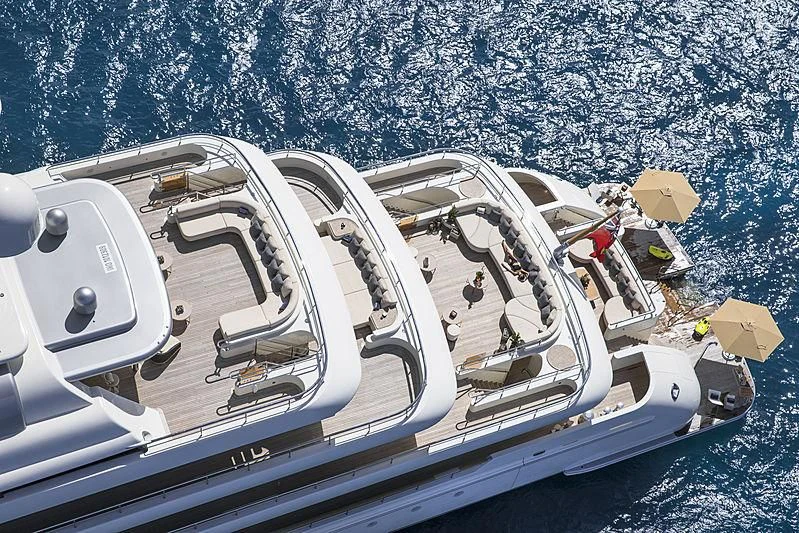 a car with a broken front end aboard ROMEA Yacht for Sale