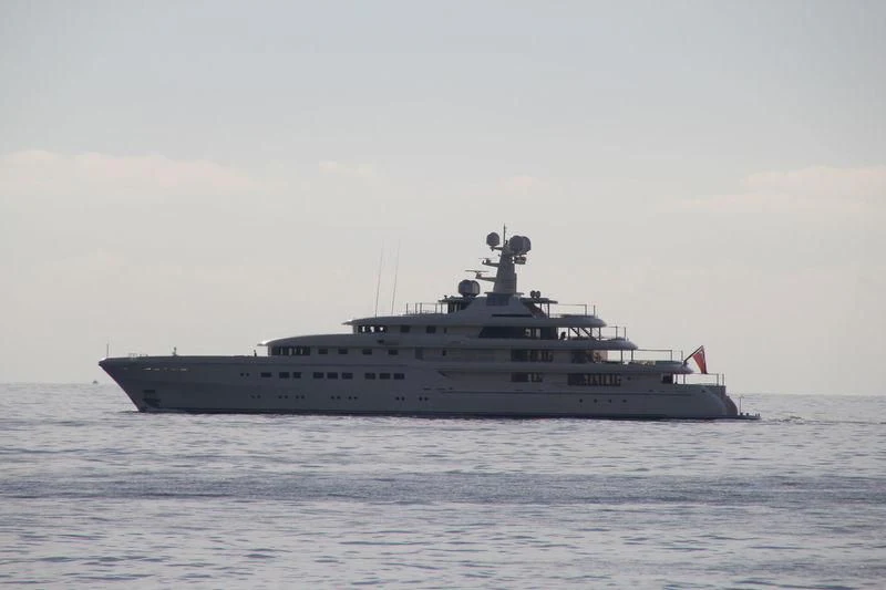 a large ship in the water aboard ROMEA Yacht for Sale