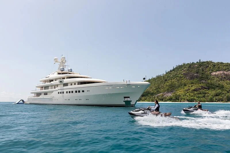 a boat in the water aboard ROMEA Yacht for Sale