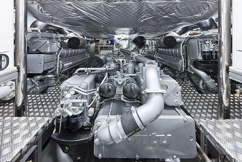 a machine inside a room aboard LE CAPRICE IV Yacht for Sale