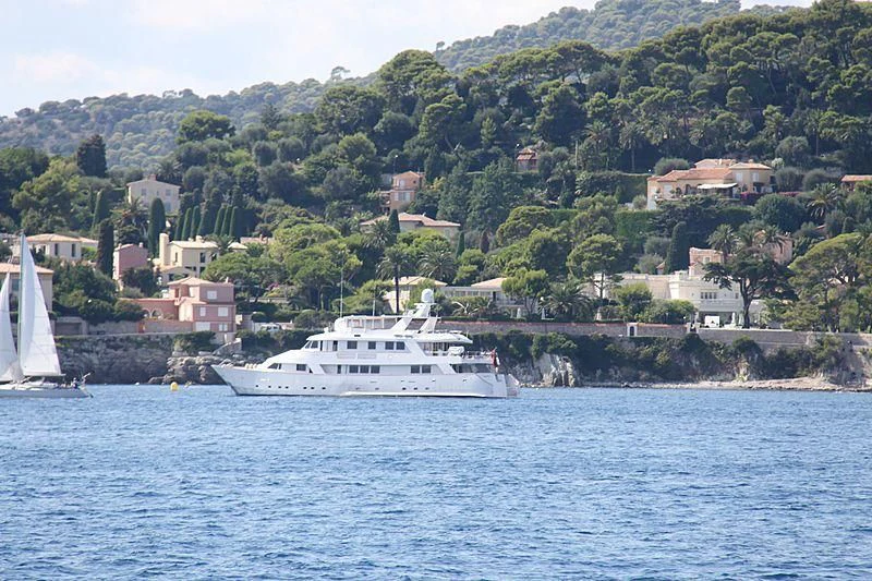 a boat on the water aboard SUPERMAX Yacht for Sale