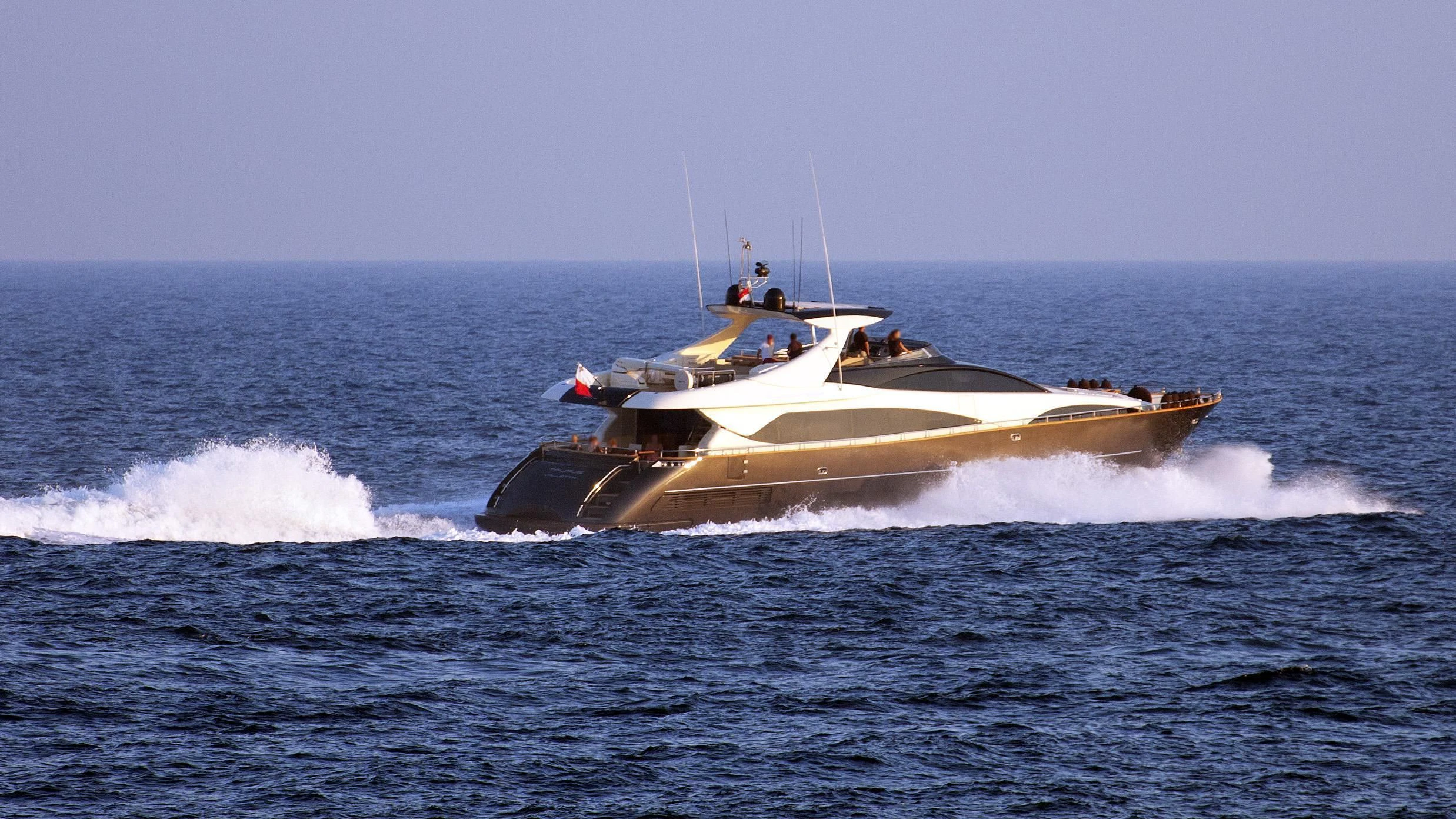 a boat on the water aboard TAURUS Yacht for Sale