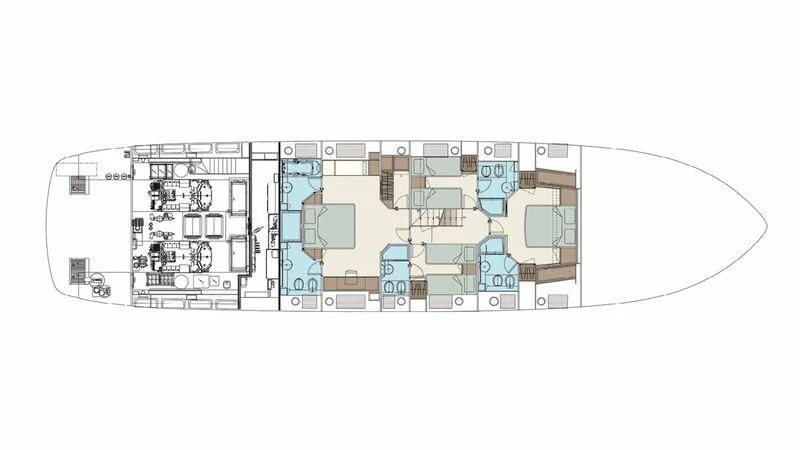diagram aboard TAURUS Yacht for Sale
