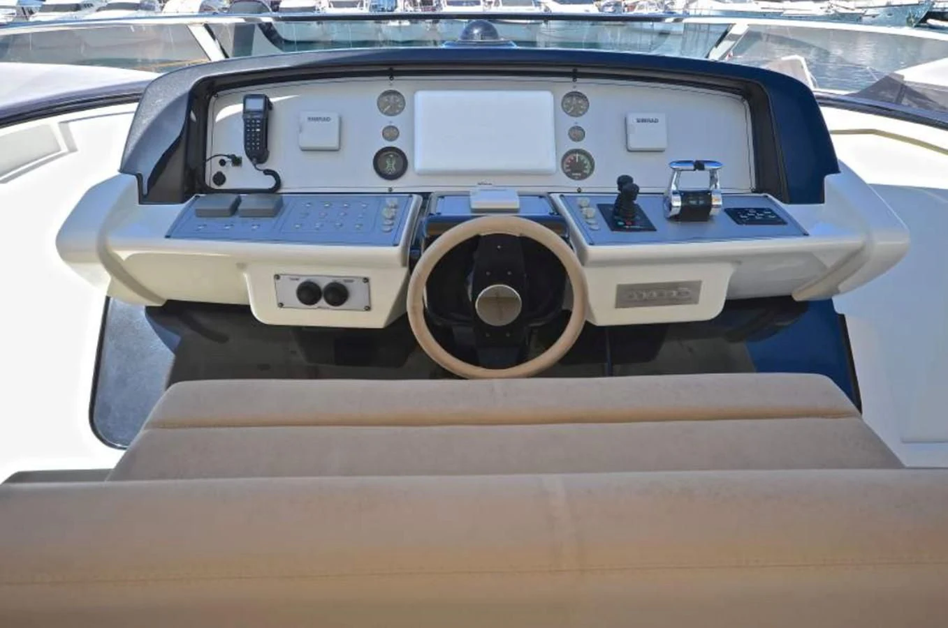 the inside of a car aboard TAURUS Yacht for Sale