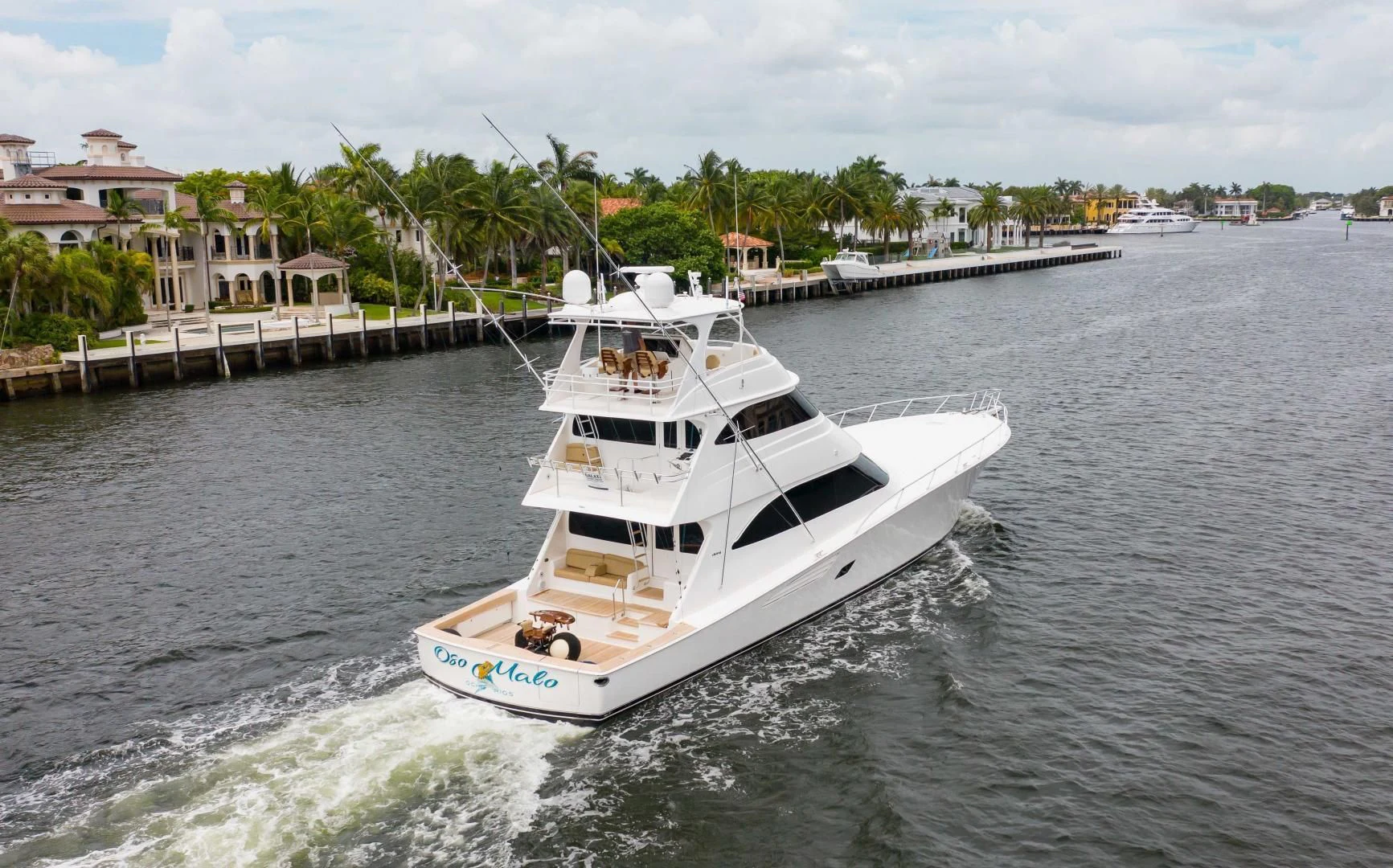 a boat on the water aboard BIMINI BABE Yacht for Sale