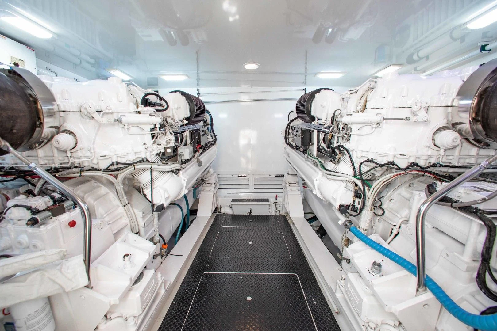 a large room with several machines aboard BIMINI BABE Yacht for Sale