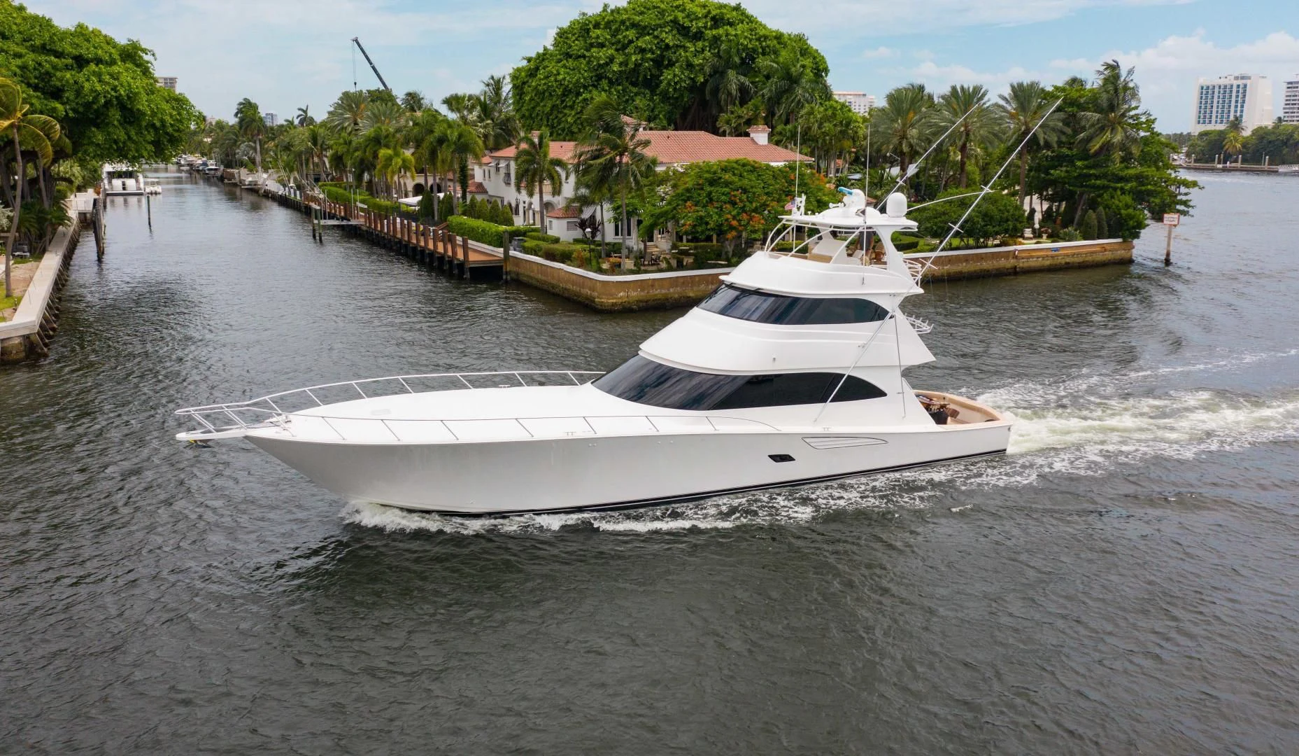 a boat on the water aboard BIMINI BABE Yacht for Sale