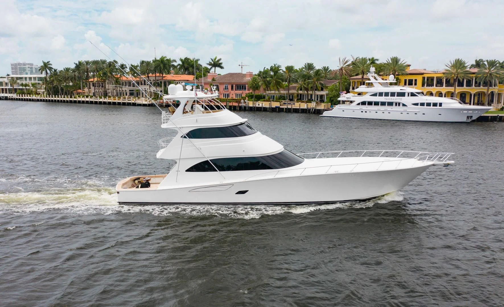 a boat on the water aboard BIMINI BABE Yacht for Sale
