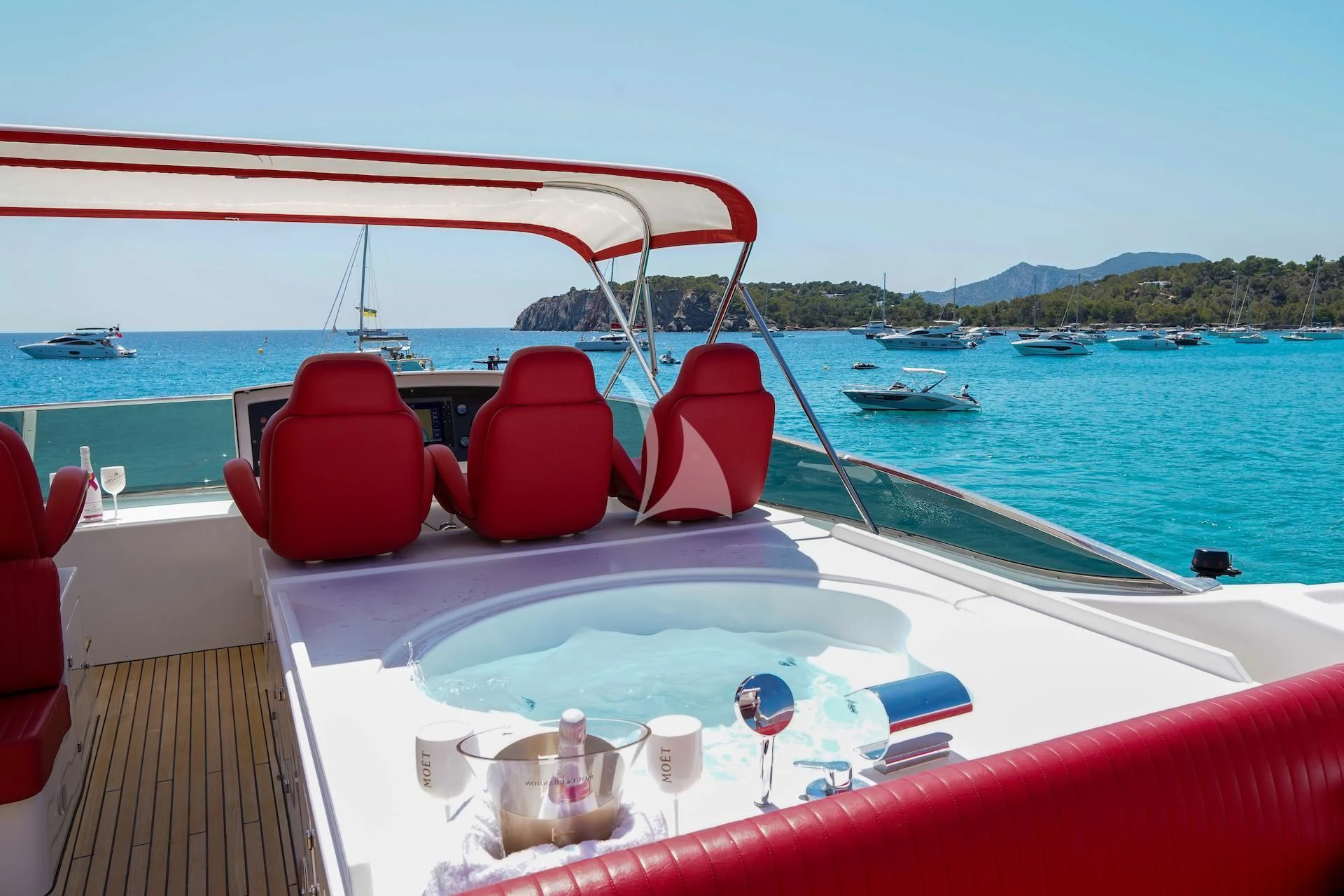 a boat on the water aboard GEMINIS Yacht for Sale