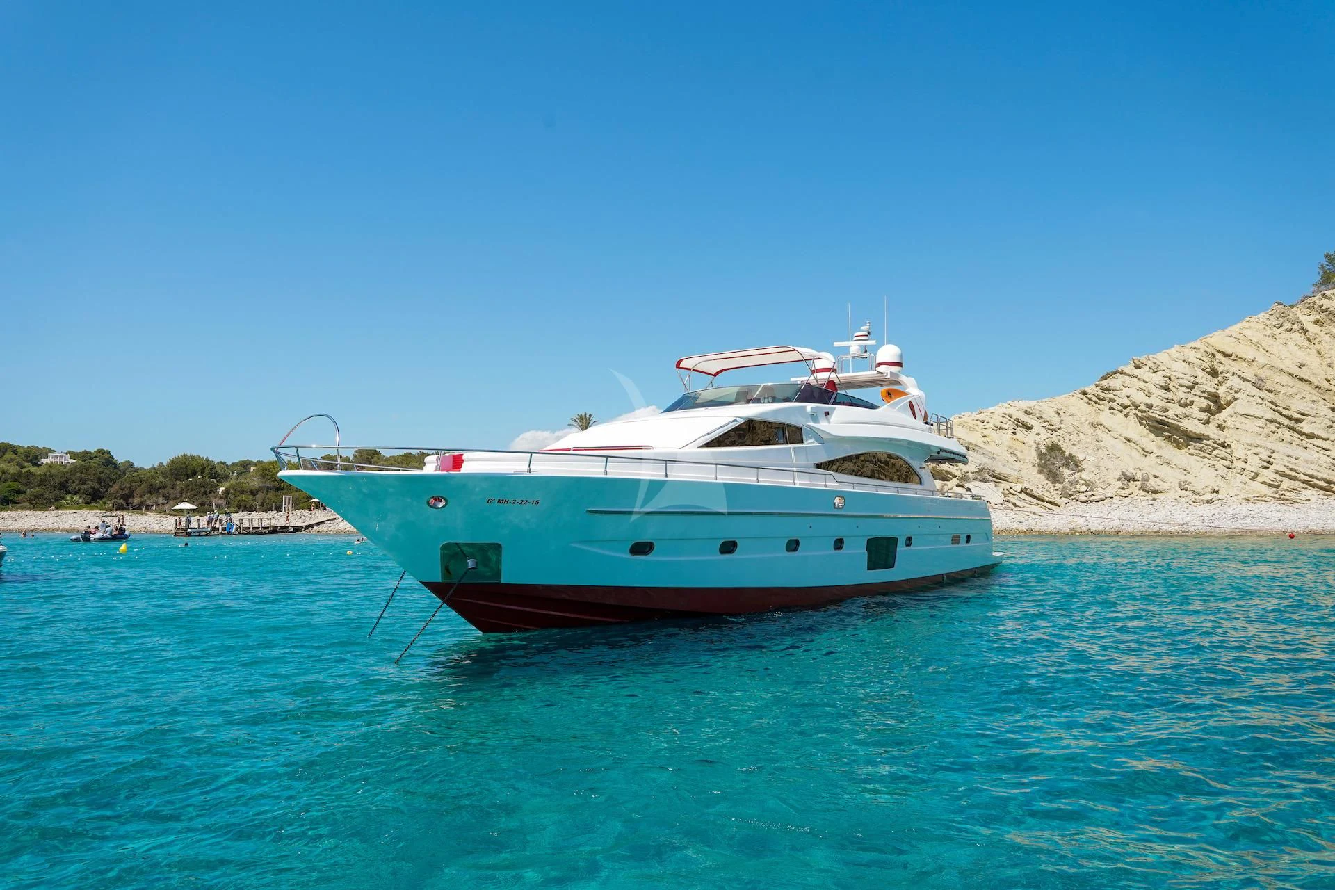 a boat in the water aboard GEMINIS Yacht for Sale