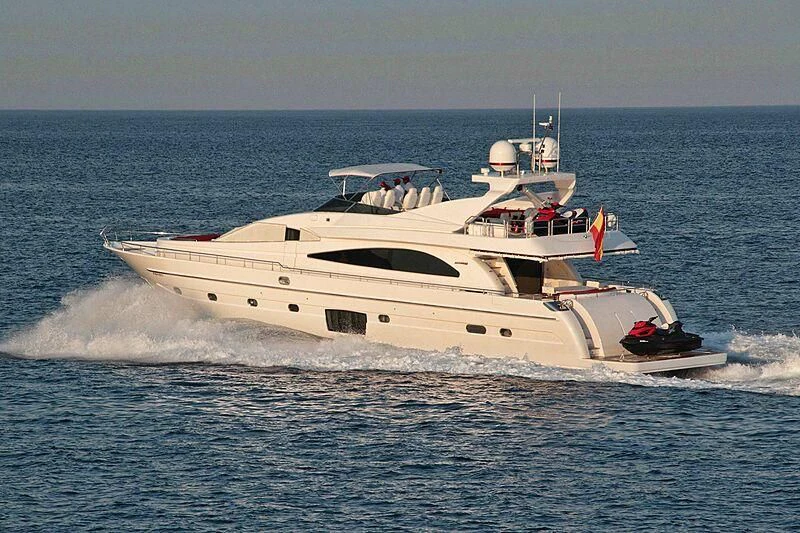 a boat on the water aboard GEMINIS Yacht for Sale