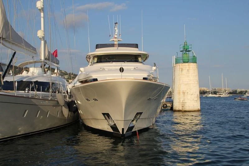 several boats in the water aboard SKY Yacht for Sale