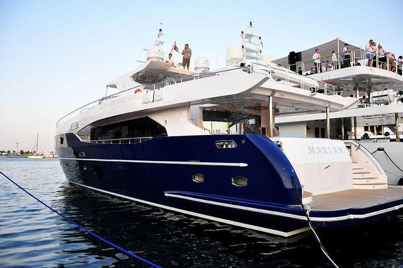 a boat docked at a pier aboard SEAHORSE Yacht for Sale