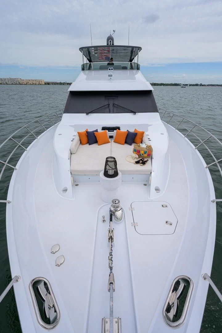 a boat with a life vest on aboard MY 3 GALS Yacht for Sale