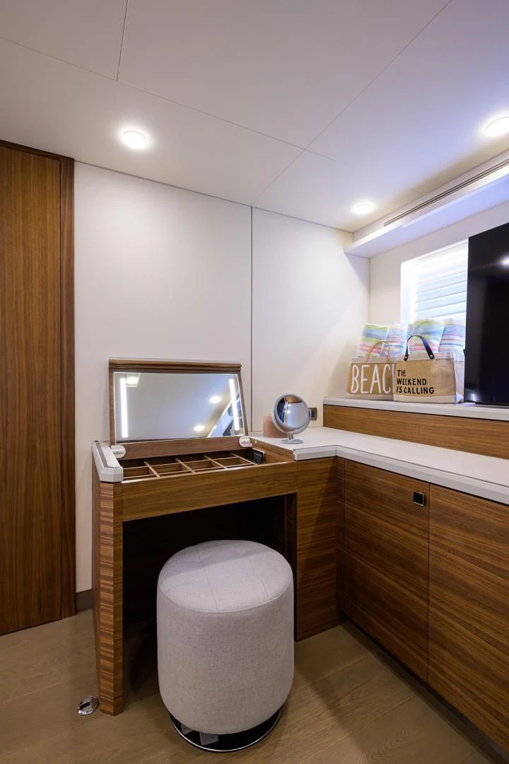 a toilet in a room aboard MY 3 GALS Yacht for Sale