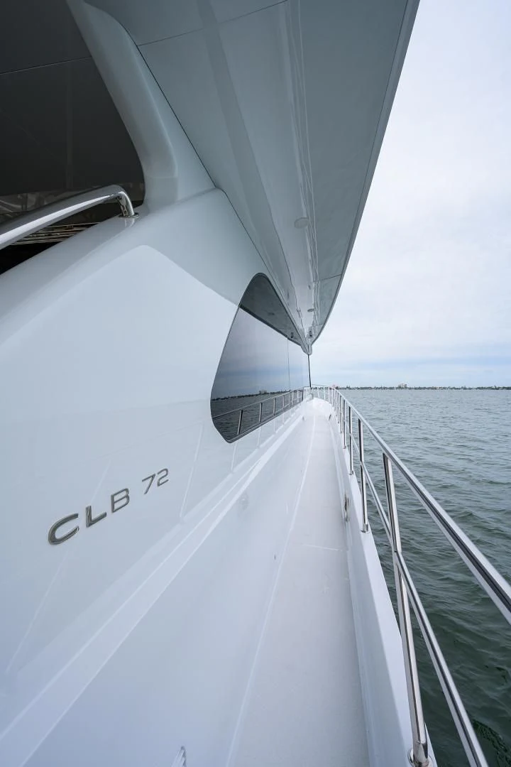 a boat on the water aboard MY 3 GALS Yacht for Sale