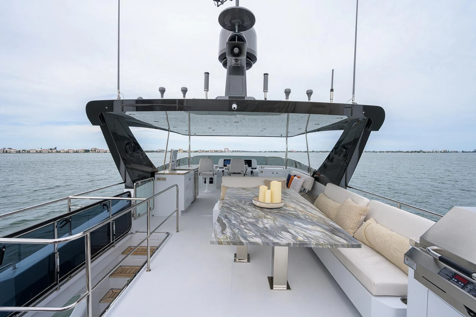 a boat on the water aboard MY 3 GALS Yacht for Sale