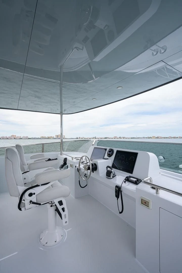 a cockpit of a plane aboard MY 3 GALS Yacht for Sale
