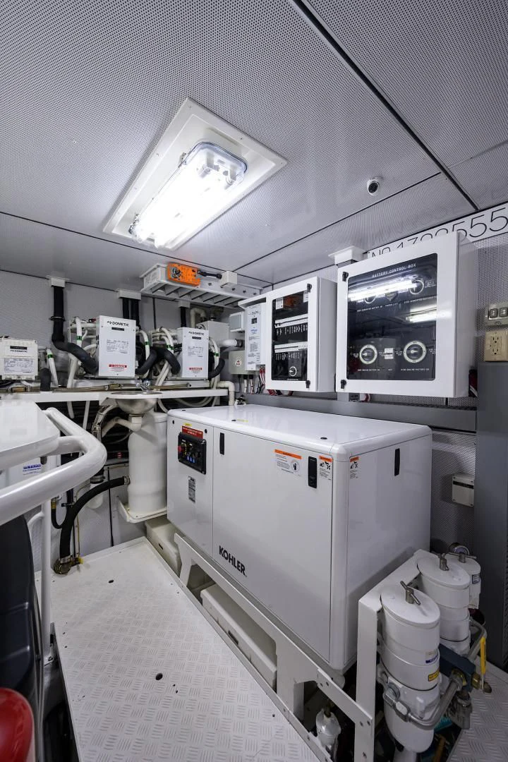 a room with machinery and equipment aboard MY 3 GALS Yacht for Sale