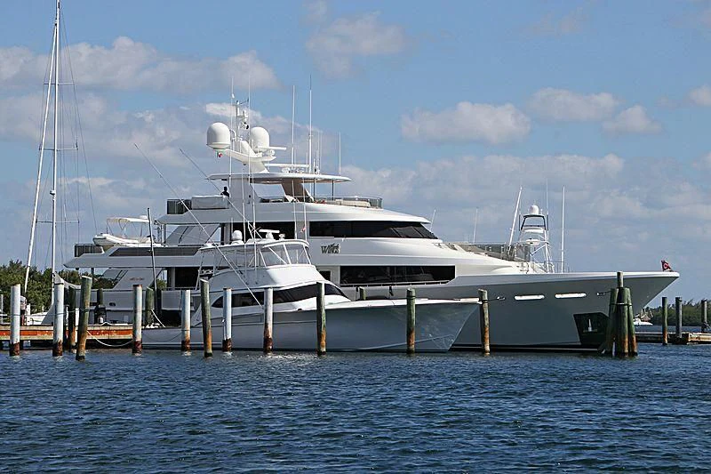 a boat in the water aboard DRILLER Yacht for Sale
