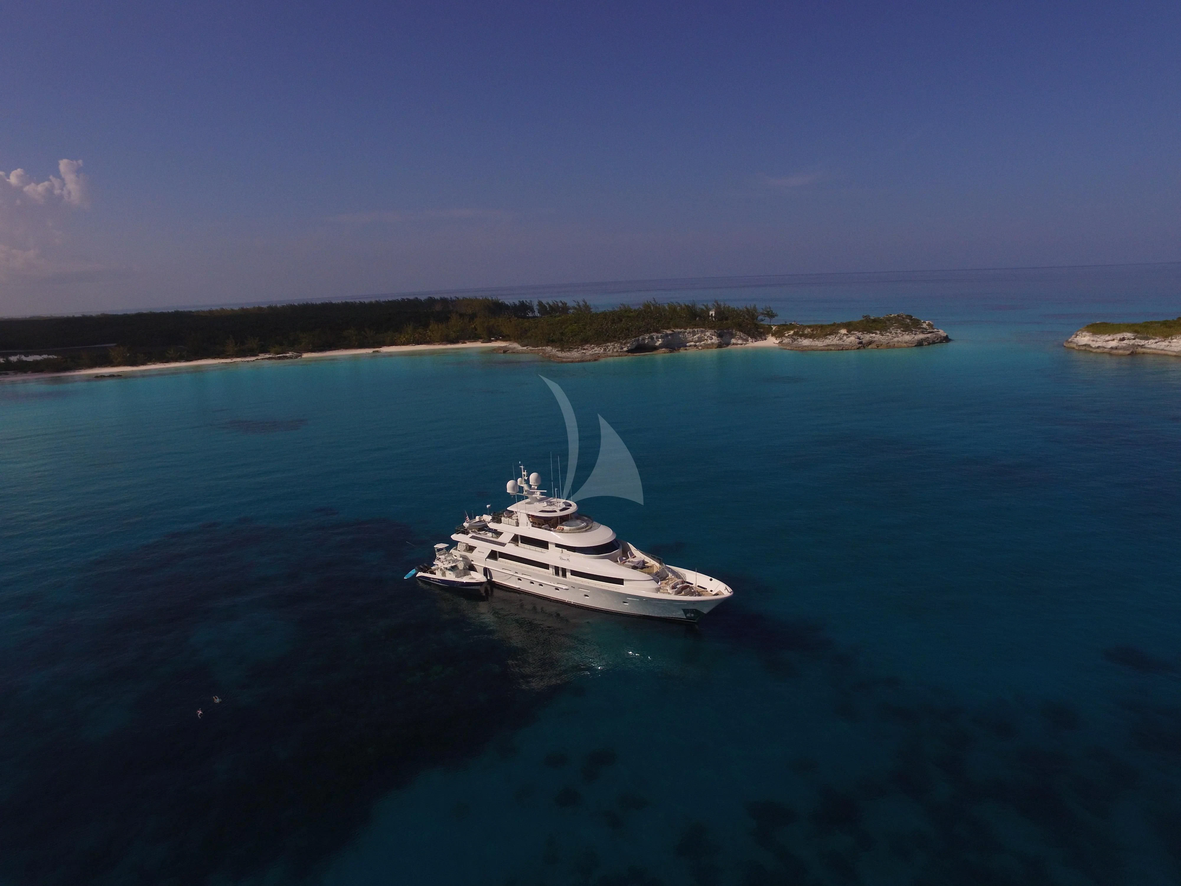 a boat in the water aboard DRILLER Yacht for Sale