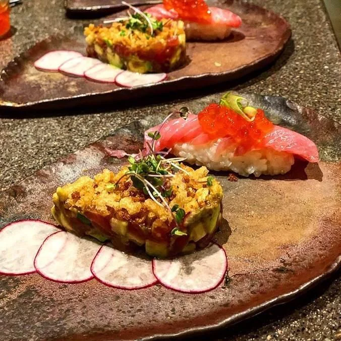 food on a table aboard DRILLER Yacht for Sale