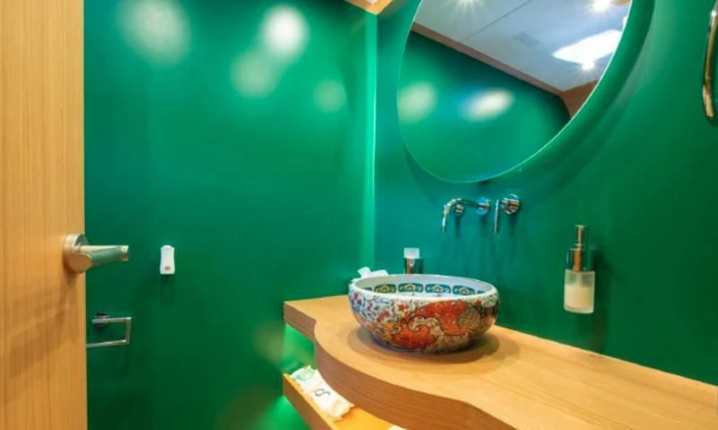 a bowl on a counter aboard MURAL YACHTS 85 TRAWLER Yacht for Sale