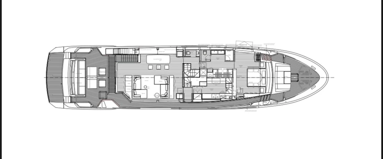 diagram, engineering drawing aboard AMWAJ Yacht for Sale