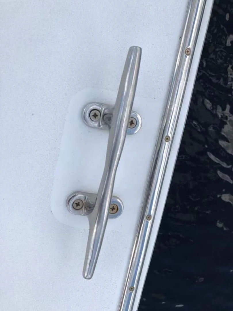 a metal handle on a wall aboard PRIME TIME Yacht for Sale
