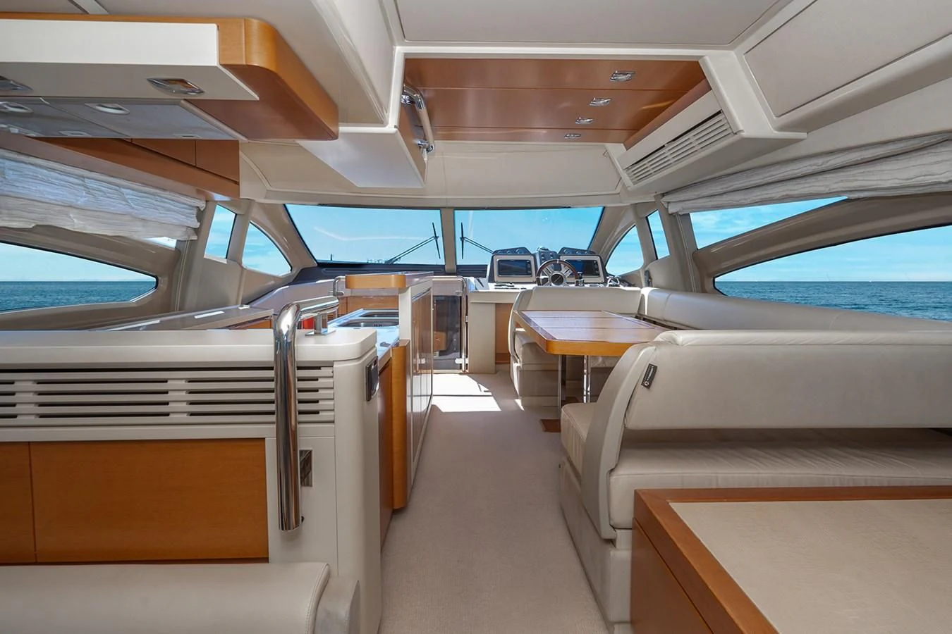 inside of a vehicle aboard ELENA I Yacht for Sale