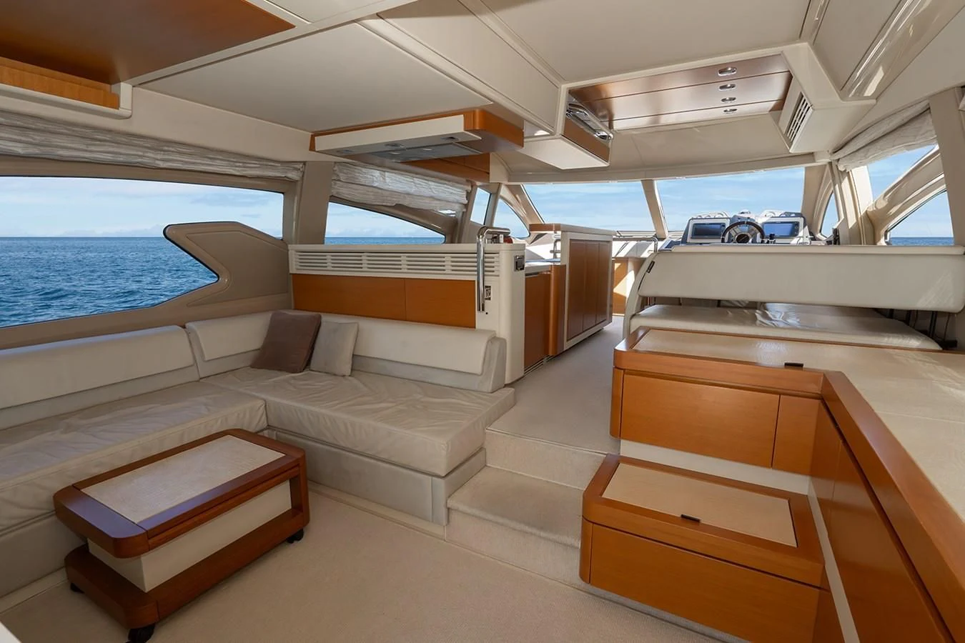 a room with a couch and a pool aboard ELENA I Yacht for Sale