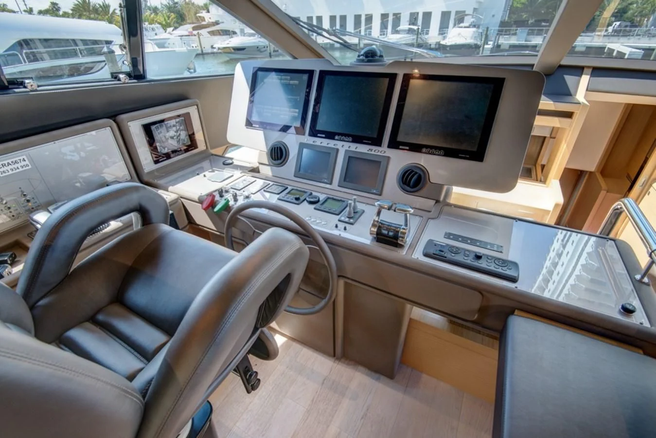 a car on a road aboard GOLDEN BELLE Yacht for Sale