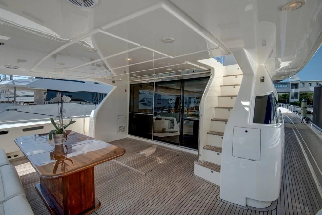 a space shuttle in a building aboard GOLDEN BELLE Yacht for Sale