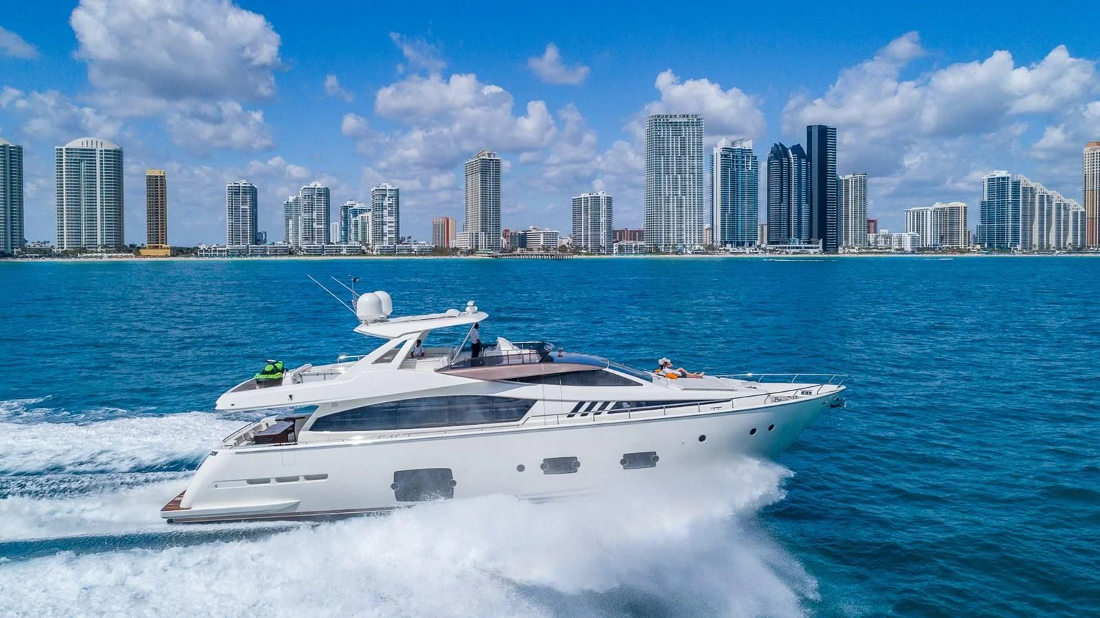 a boat on the water aboard GOLDEN BELLE Yacht for Sale