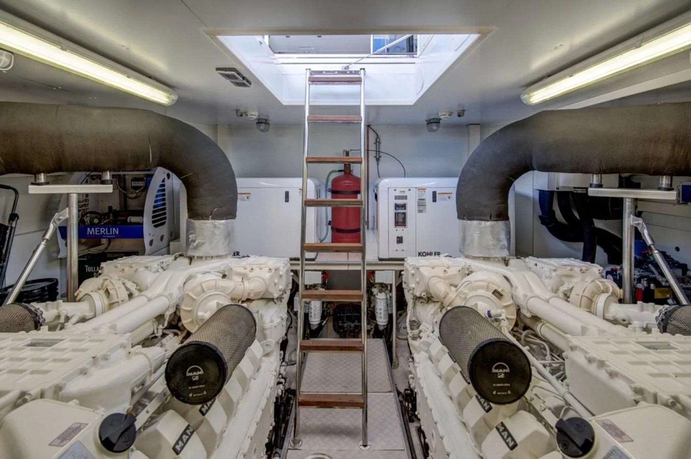 a room with machinery and equipment aboard GOLDEN BELLE Yacht for Sale
