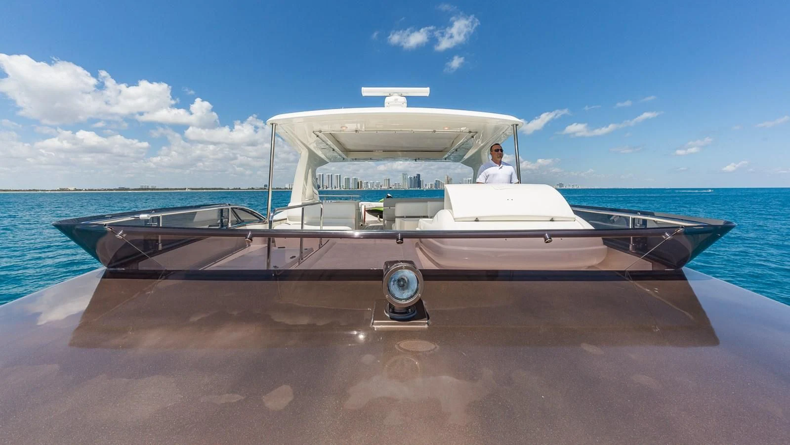 a boat on the water aboard GOLDEN BELLE Yacht for Sale