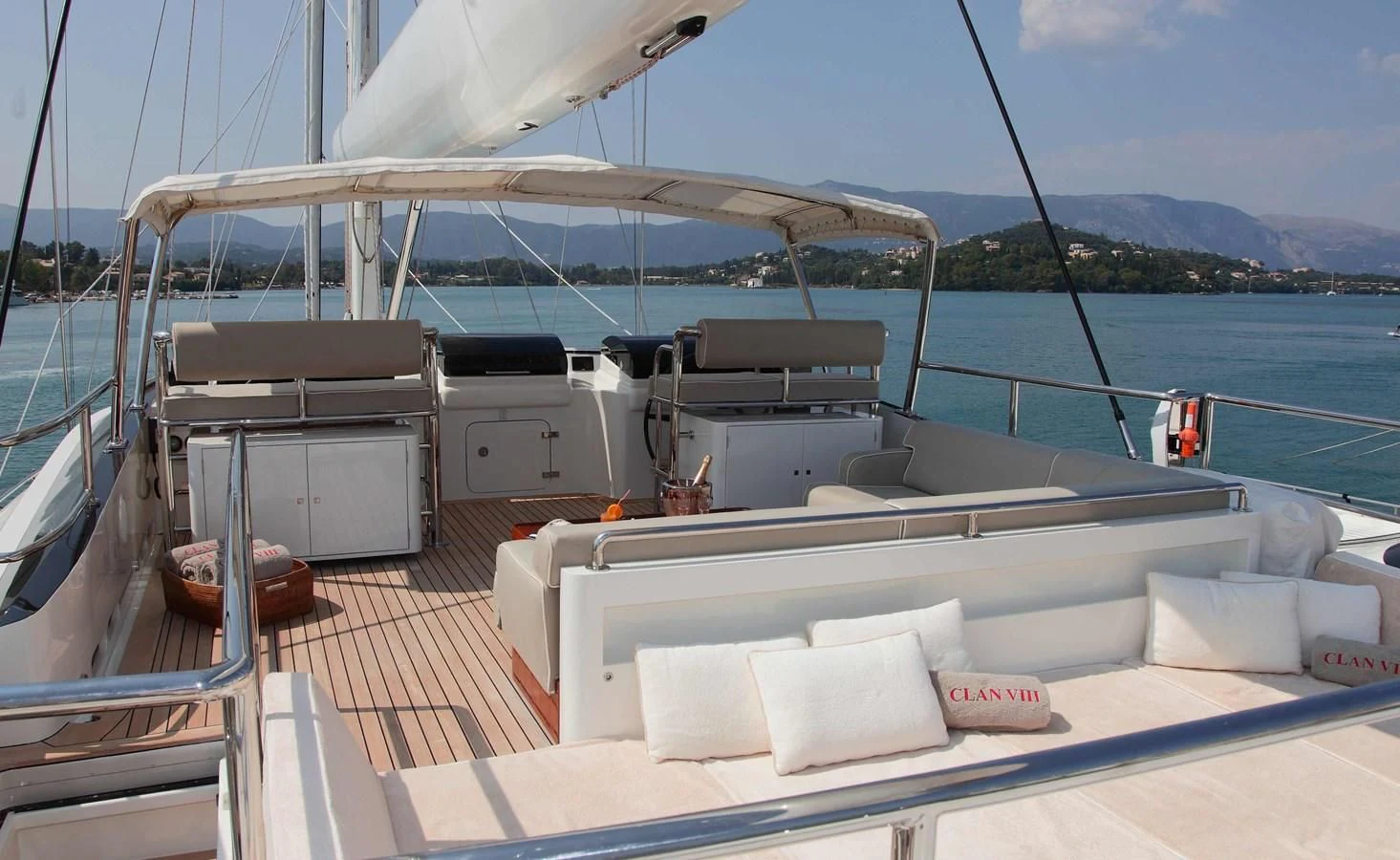 a boat on the water aboard SERENDIPITY I Yacht for Charter