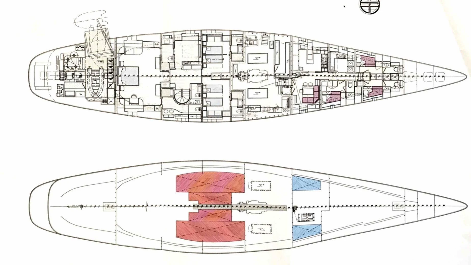 diagram aboard SERENDIPITY I Yacht for Charter