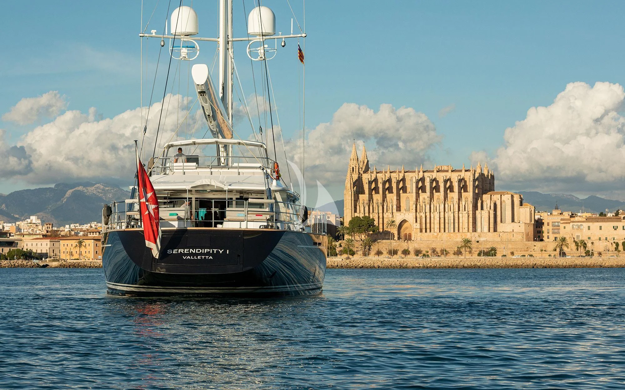 a boat on the water aboard SERENDIPITY I Yacht for Charter