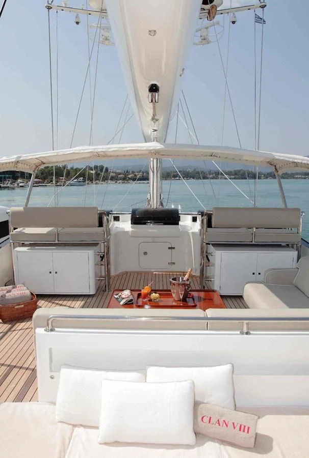 a boat on a boat aboard SERENDIPITY I Yacht for Charter