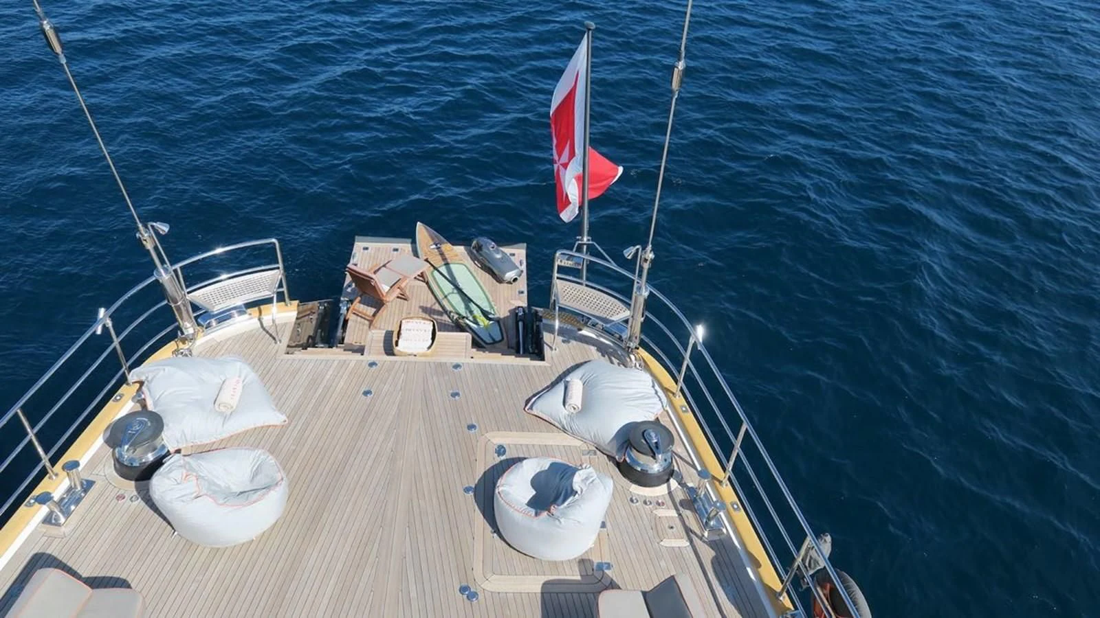 a boat on the water aboard SERENDIPITY I Yacht for Charter