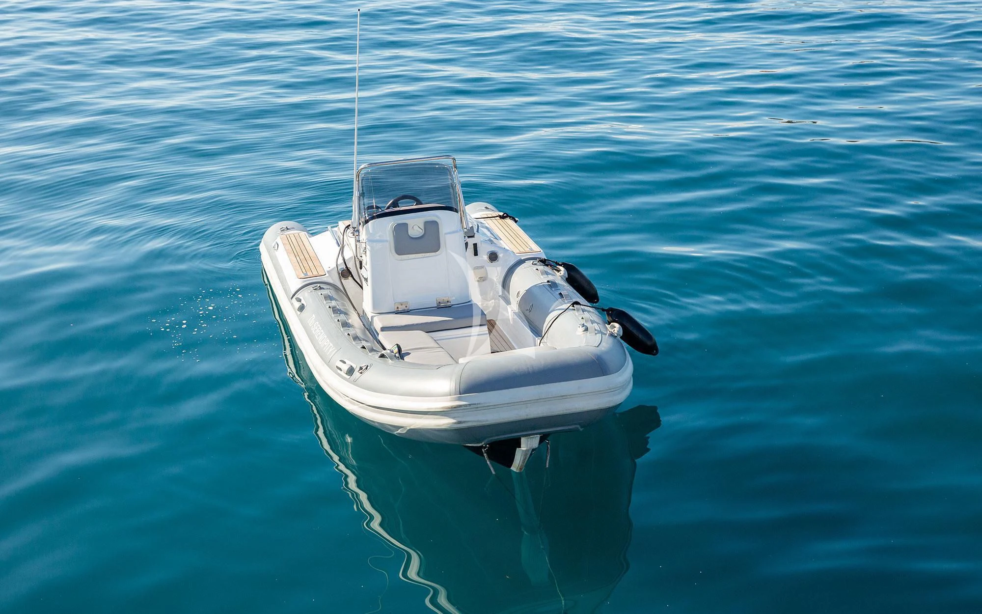 a boat in the water aboard SERENDIPITY I Yacht for Charter