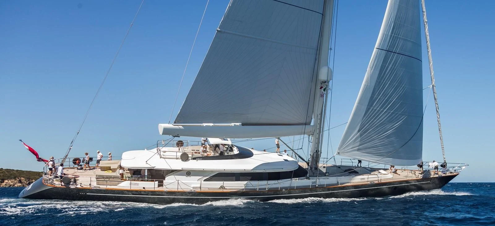 a boat on the water aboard SERENDIPITY I Yacht for Charter