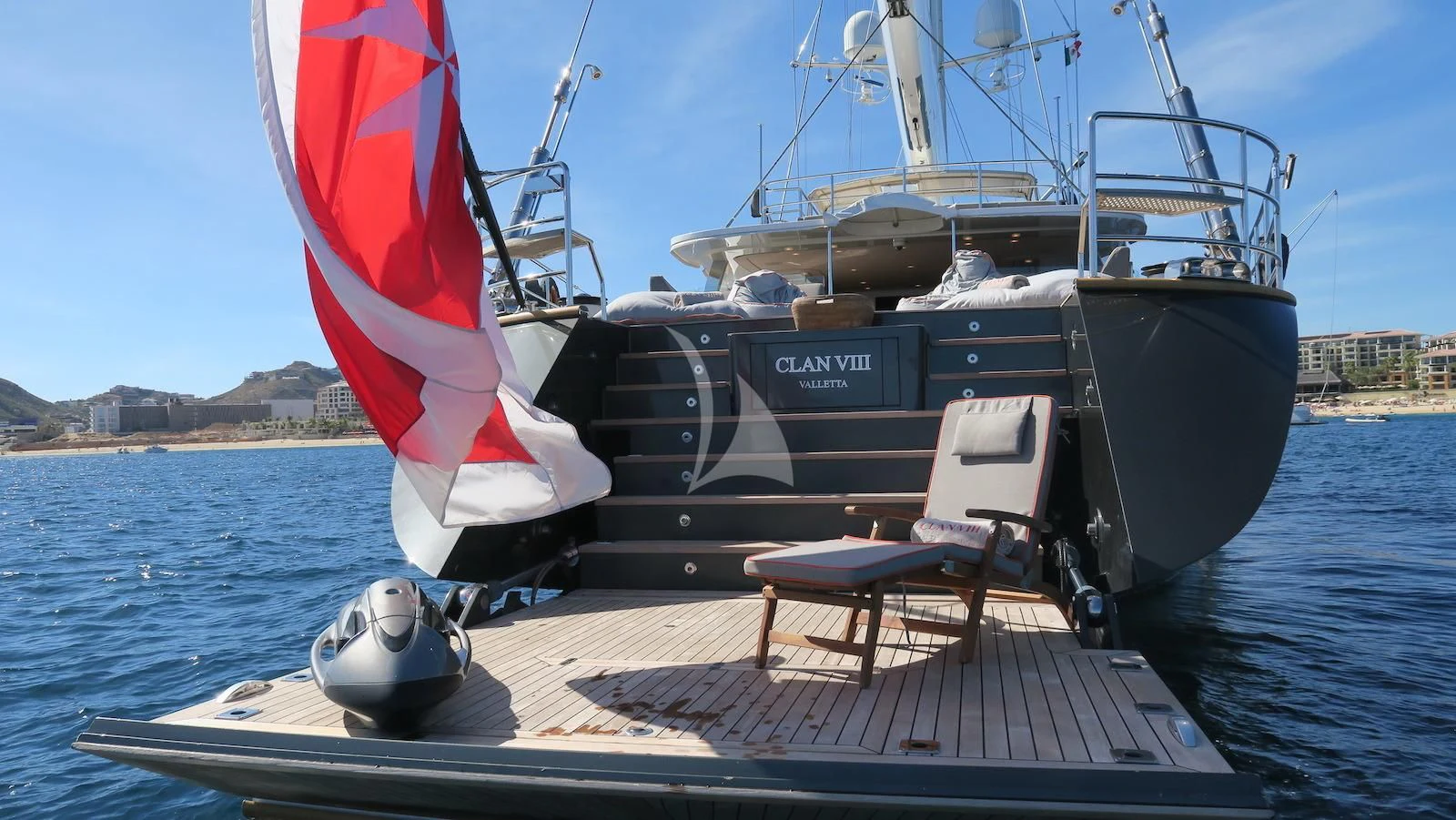 a boat on the water aboard SERENDIPITY I Yacht for Charter