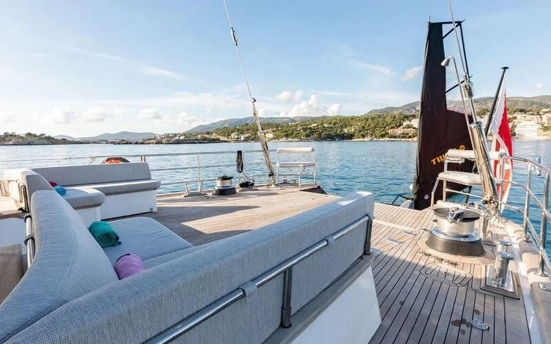 a boat on the water aboard SERENDIPITY I Yacht for Charter