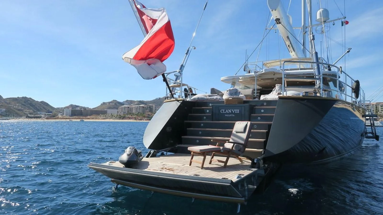 a boat on the water aboard SERENDIPITY I Yacht for Charter