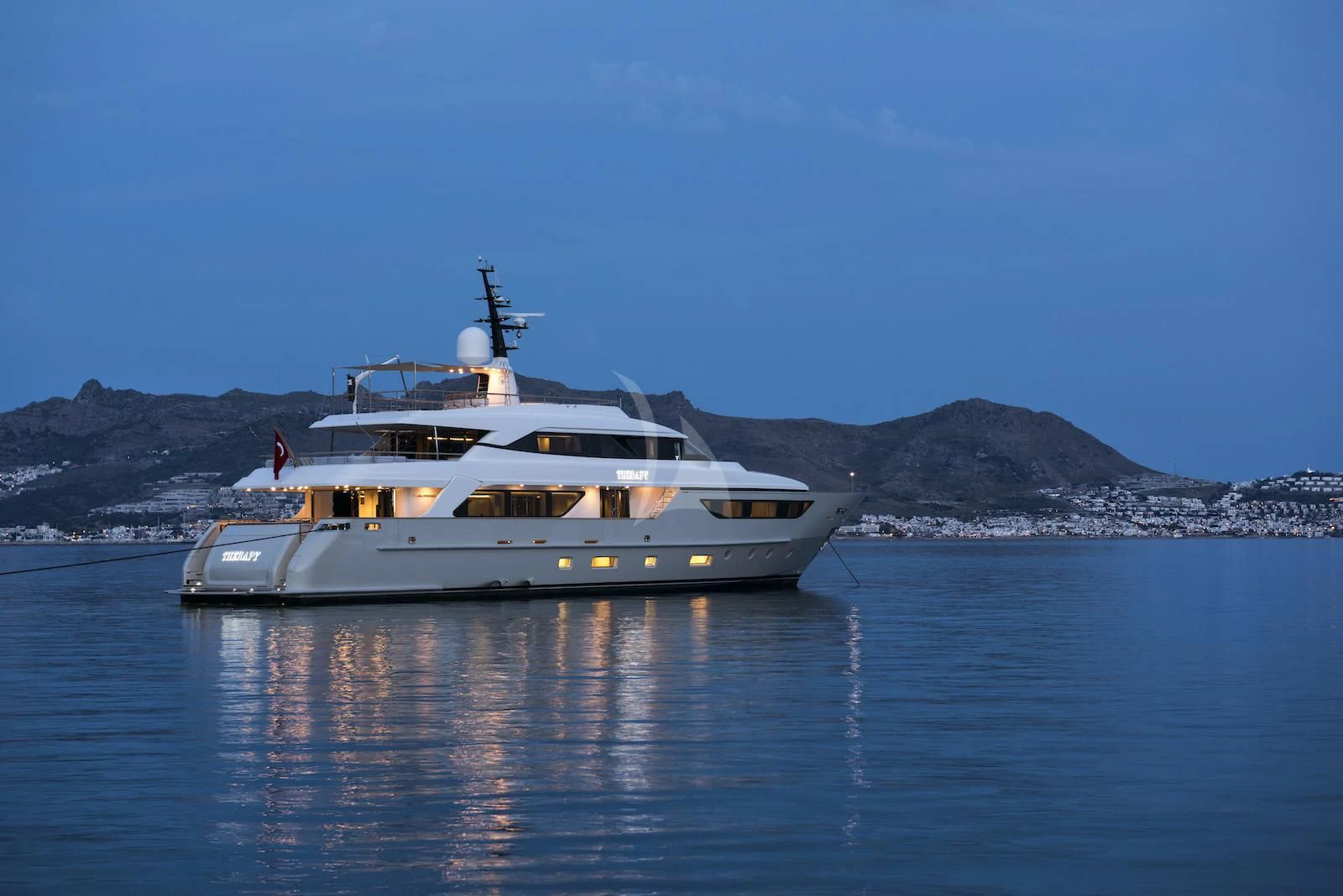 a boat on the water aboard THERAPY Yacht for Sale