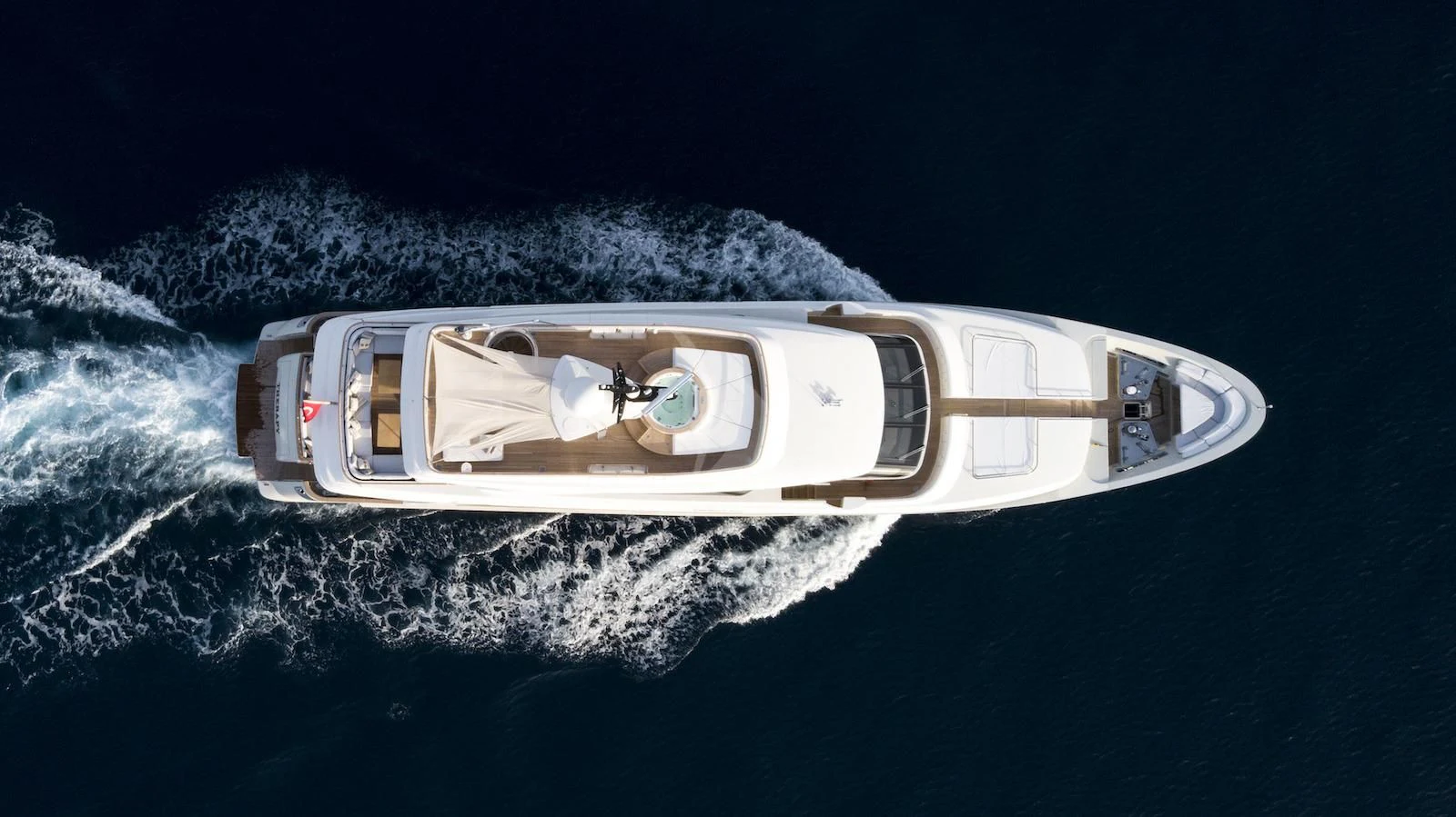 a space ship in space aboard THERAPY Yacht for Sale