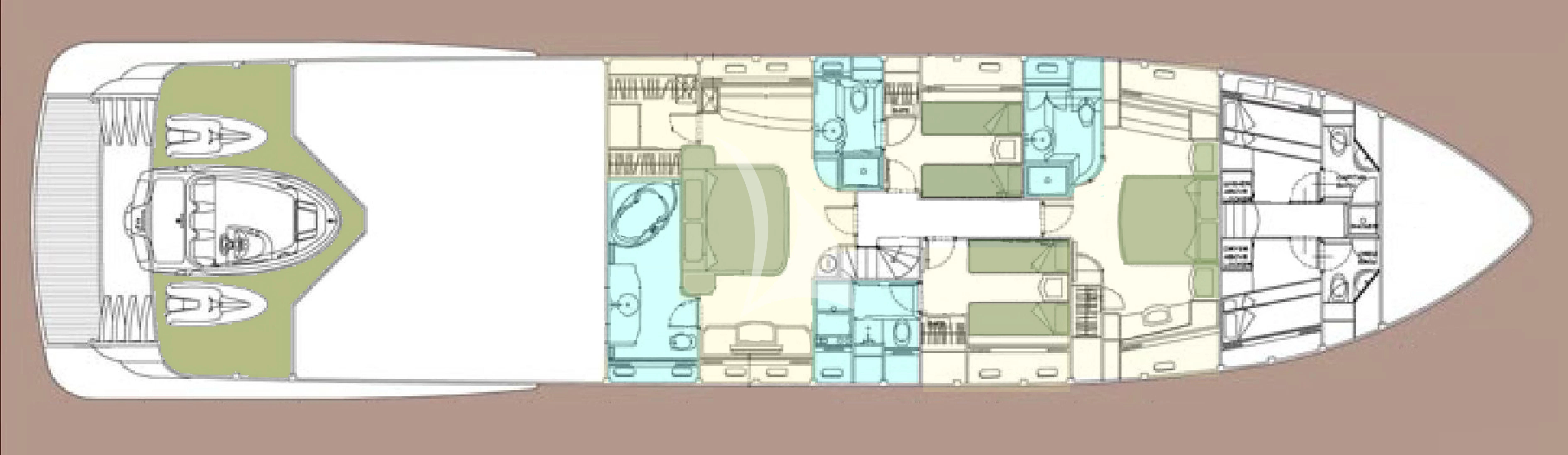 diagram aboard SPECTRE Yacht for Sale